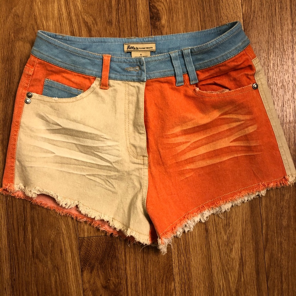 Billy by Flying Tomato tricolored shorts